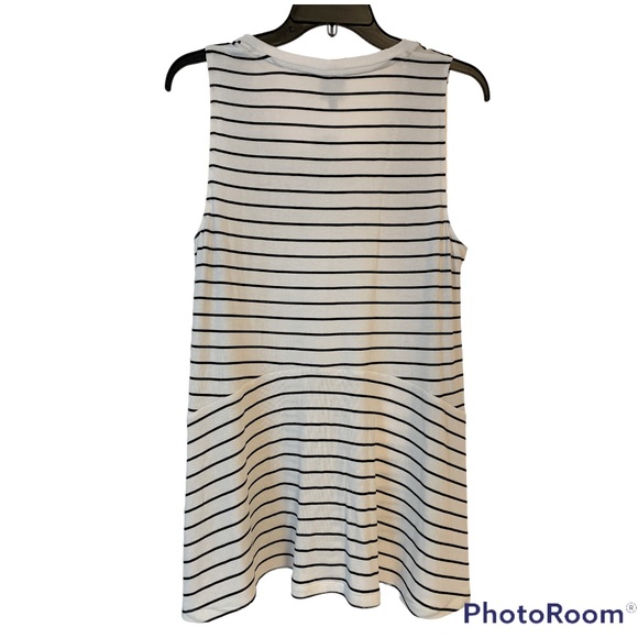 Cabi ATC BBQ Tank, striped sleeveless tank top, style 5937 - Picture 6 of 8